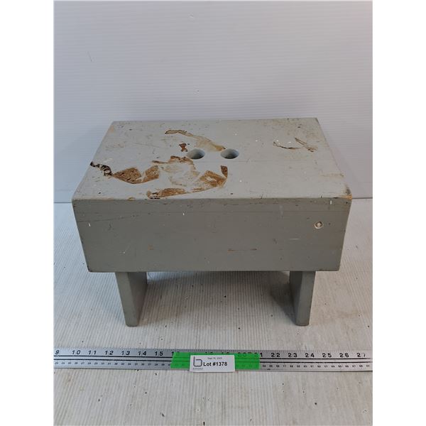 Wooden Foot Stool 14" x 10" x 10", Preferred Pickup
