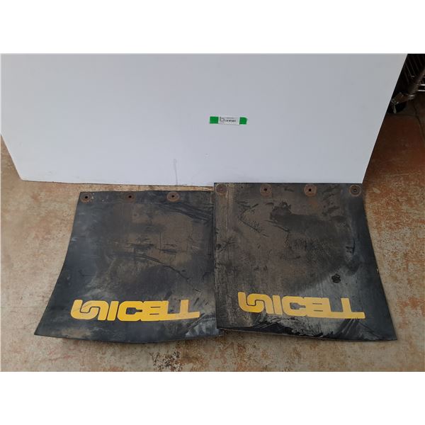 (2)  Unicell Rubber Mud Flaps 20" x 20"  - PICK UP