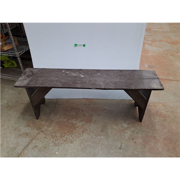 **Wooden Bench 52" x 12" x 18", Cannot Ship