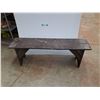 Image 1 : **Wooden Bench 52" x 12" x 18", Cannot Ship