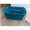 Image 2 : **(2) Plastic Storage Totes 32" x 19" x 15" - Cannot Ship