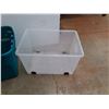 Image 3 : **(2) Plastic Storage Totes 32" x 19" x 15" - Cannot Ship