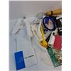 Image 3 : Assorted Wii Sports/Driving Video Game Controllers, Water Bottle