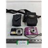 Image 1 : (2) Digital Cameras (Kodak 10.3 & Nikon Coolpix L19), (2) Camera Totes