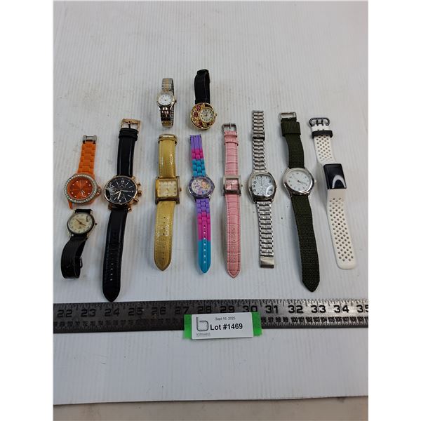 (11) Assorted Wrist Watches - As is