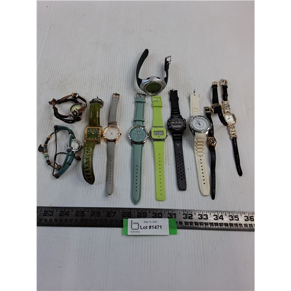 (12) Assorted Wrist Watches - As is