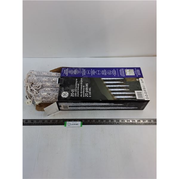 GE 20-Piece 100-LED Twinkling Ice Crystal Light Set - Appears Unused