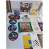 Image 2 : (11) DVD Video Games/Movie, Assorted Game/Program Manuals/Maps, Sony 3.5" Disks