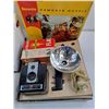 Image 6 : Vintage "As is" A/V (Baia Ultraviewer, Brownie Camera, 300XX Projector), Bulbs/Flashes