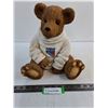 Image 1 : Resin "New York Rangers" Ornamental Teddy Bear - 11" High