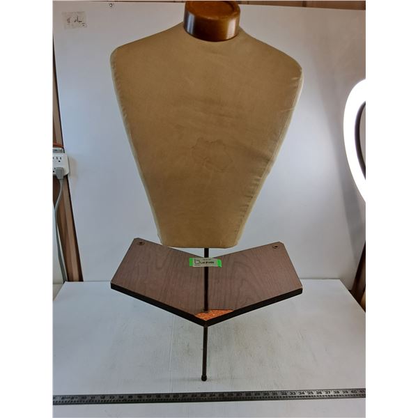 Bust Mannequin with Display Shelf - 39" High x 24" Wide - As is - Pickup Only