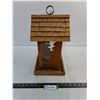 Image 1 : Hanging Wooden Bird Feeder - 16x9x9"