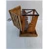 Image 3 : Hanging Wooden Bird Feeder - 16x9x9"
