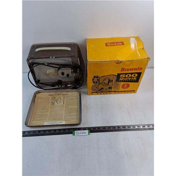 Vintage Kodak "Brownie 500" Movie Projector - Powers On