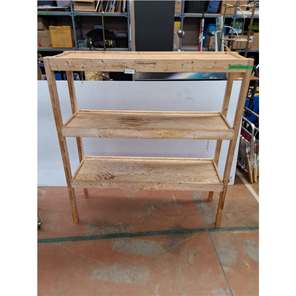 ** 3-Tier Wooden Storage Shelf - 56x17x60" - Pickup Only