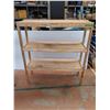 Image 1 : ** 3-Tier Wooden Storage Shelf - 56x17x60" - Pickup Only