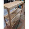Image 3 : ** 3-Tier Wooden Storage Shelf - 56x17x60" - Pickup Only
