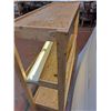 Image 3 : * 3-Tier Wooden Storage Shelf - 49x17x60" - with 2 Tested Flourescent Light Fixtures - Pickup Only