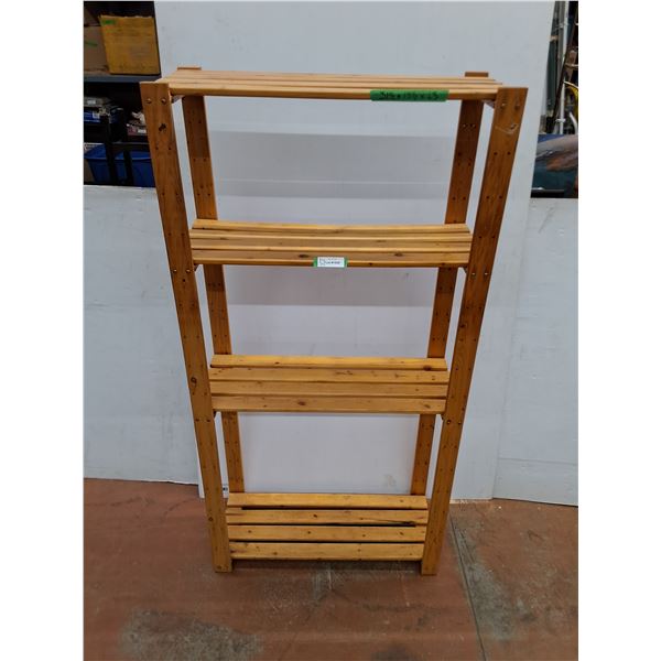 * Wooden 4-Tier Storage Shelf - Pickup Only