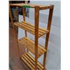 Image 2 : * Wooden 4-Tier Storage Shelf - Pickup Only