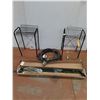 Image 1 : * 30' Electrical Cord, Pair Metal Shelf Units 28x11x18", Plant Light Stand, Power Bar - Pickup Only
