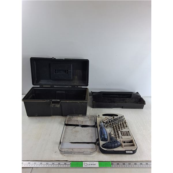 Plastic Toolbox, Screw Driver Kit