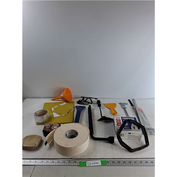 Miscellaneous Tape, Sand Paper, Safety Glasses