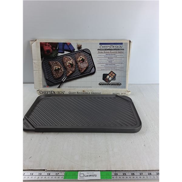 Chefs Design Double Rangetop Griddle