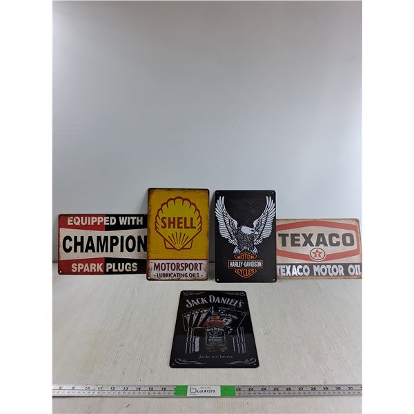 (5) 12"x8" Signs