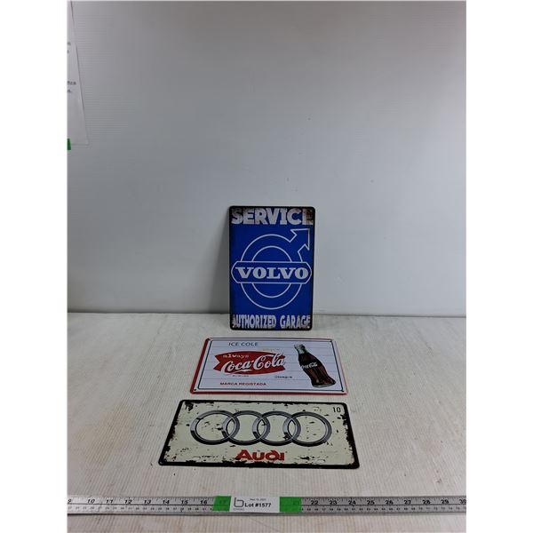 (3) up to 12"x8" Signs