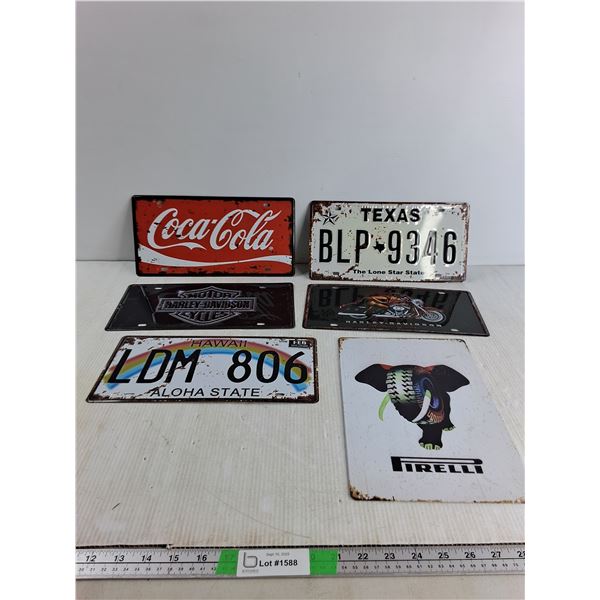 Various Signs/License Plates