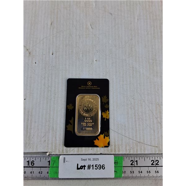 1OZ Gold Bar (Cannot Authenticate)