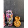 Image 3 : Glass & Wicker Vases