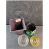 Image 4 : (2) Tea Candle Holders, (2) Ceramic Vases