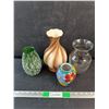 Image 1 : Ceramic and Glass Vases - Chipped
