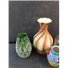 Image 2 : Ceramic and Glass Vases - Chipped