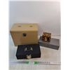 Image 1 : Key/Code Lock Metal Boxes, Christmas Ceramic Mug - No Keys/Codes Unknown