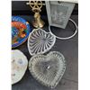 Image 4 : Mexico Ash Tray, Tea Light Candle Holder, Hawaii Bell, Heart Shaped Glass Dishes, Misc