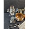 Image 2 : Glass Goblets, Cup, Lobster & Nut Crackers, Tea Candle Holders, Misc