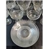 Image 6 : (15) Glass Goblets, (6) 6" Glass Saucers - PICK UP