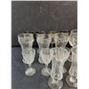 Image 2 : (18) Glass Goblets, Cups - PICK UP