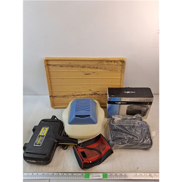 Sunbeam Vaporizer, Portable TV Sound AM/ FM Radio, Double Quick Cooker - As Is, Misc