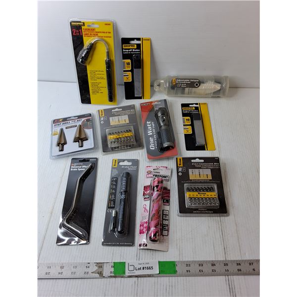 Brake Fluid Tester, Torque Screwdriver, Step Drill Bit Set- Sealed