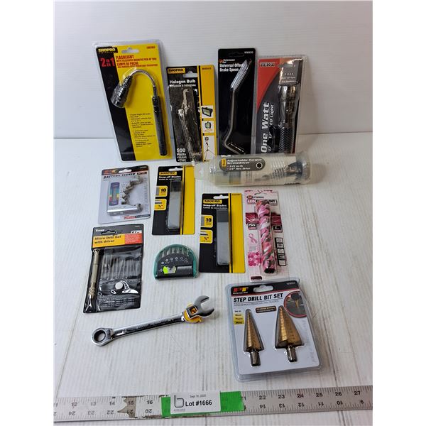 Magnetic Flashlight, Torque Screwdriver, Battery Tester, Misc.- Mostly Sealed