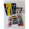 Image 2 : Battery Tester, Magnetic Flashlight, Step Drill Bit Set, Misc. - Sealed