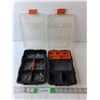 Image 1 : (2) Plastic Containers with Various Screws 8.5" x 6"- One Broken Latch