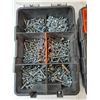 Image 2 : (2) Plastic Containers with Various Screws 8.5" x 6"- One Broken Latch
