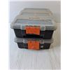 Image 3 : (2) Plastic Containers with Various Screws 8.5" x 6"- One Broken Latch