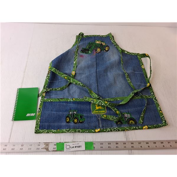Children's John Deere Apron & Notepad