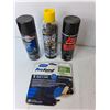 Image 4 : Chemicals Lot- Battery Protector, Paint, Rust Killer, Misc.- Partially Full & Milk Crate 13" x 11",